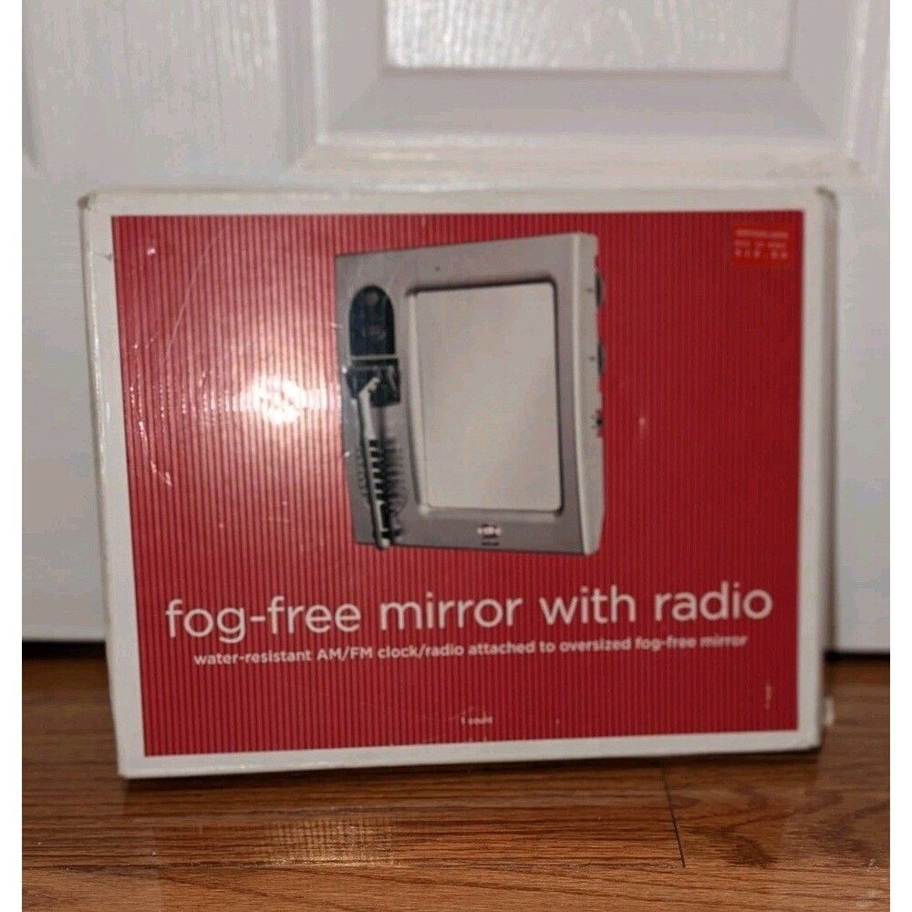 Vintage Fog Free Shave‎ Radio Clock Am/FM Mirror